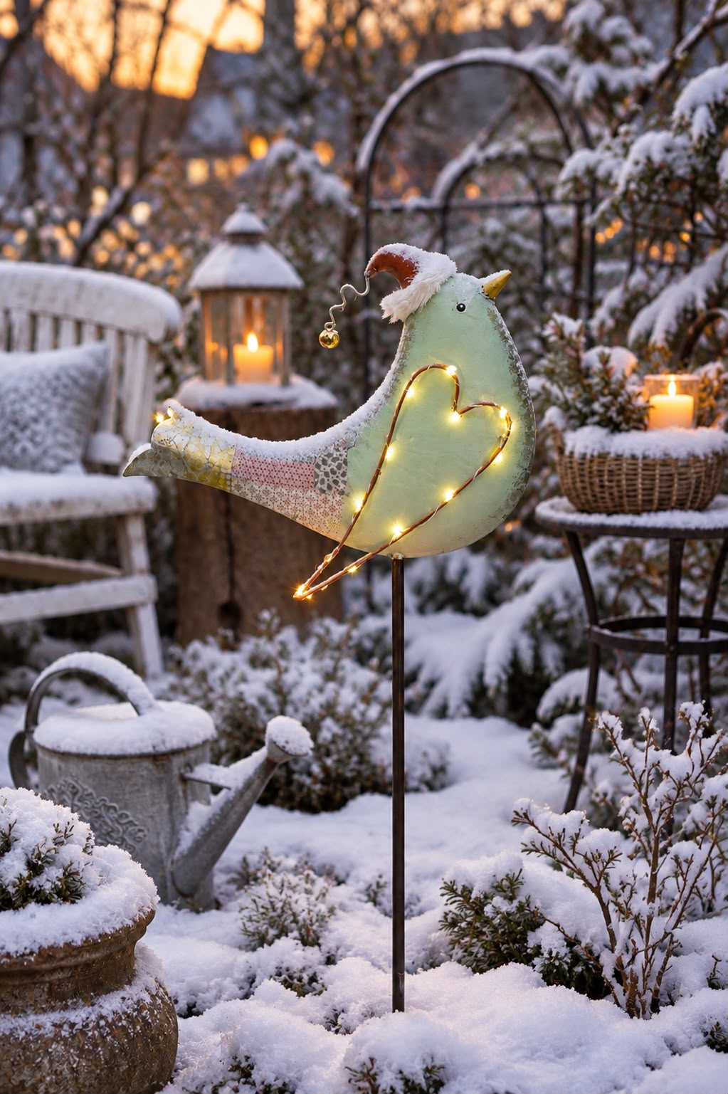 Декор светодиодный CAMPO Home & Garden «Птица» на штекре 32x5x99 см 12 LED