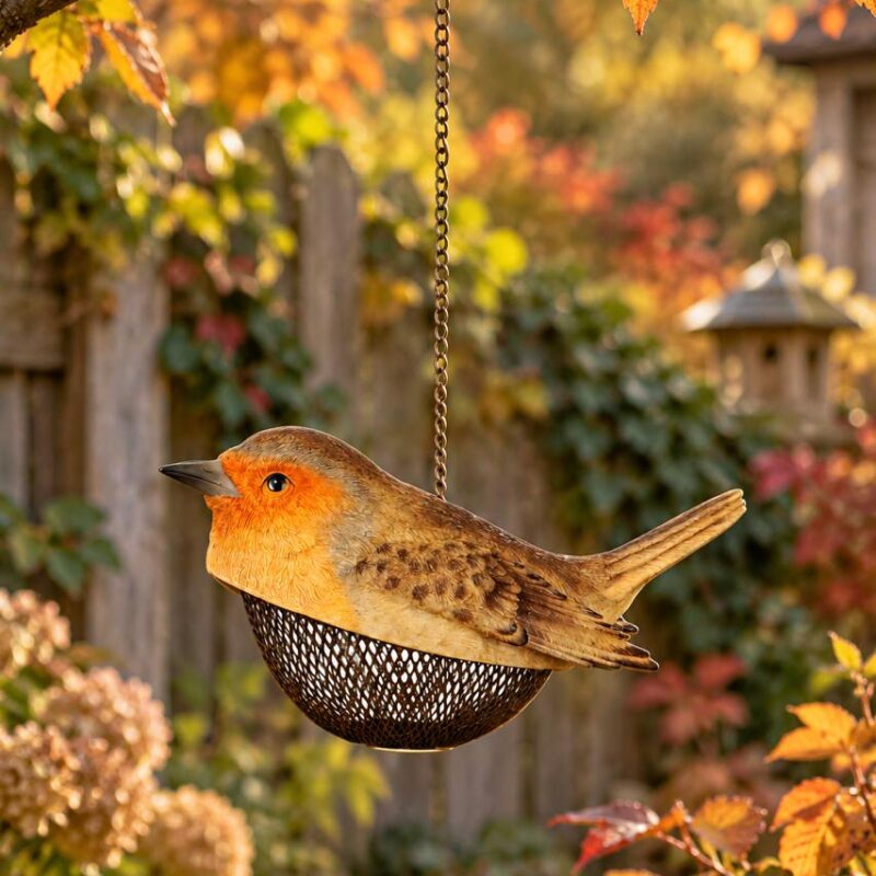 Кормушка декоративная CAMPO Home & Garden «Птица» 12x12,5x12x23,5 см (подвес 23 см)